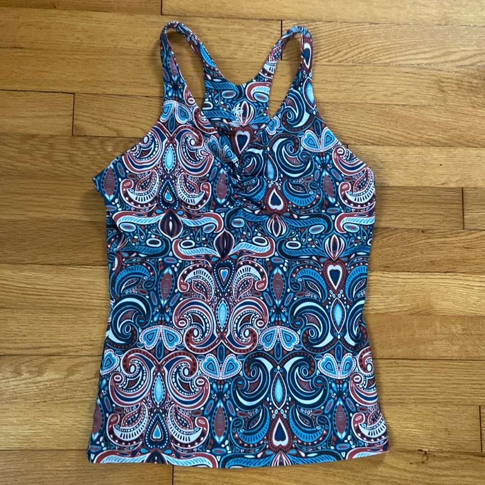 PrAna Racerback Workout Top w Built In Bra